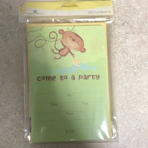 Monkey invitations